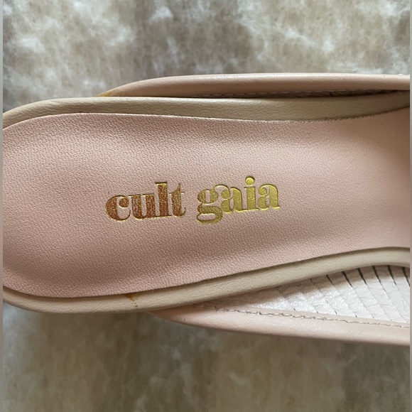 ✨Cult Gaia ✨ Beige Women's Alia Mules - Picture 6 of 12